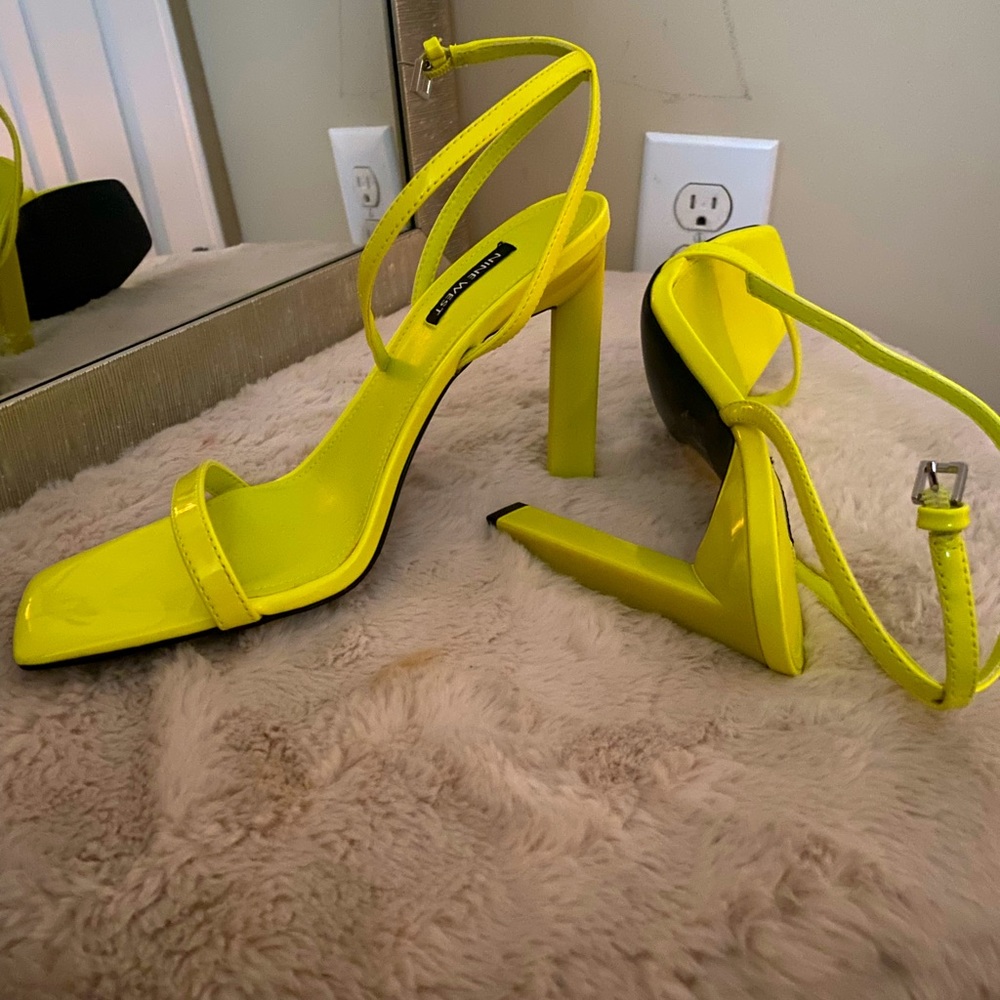 Nine West ankle strap sandal heel